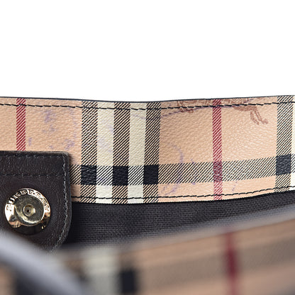 Burberry Haymarket Check Small Canterbury Tote Chocolate 8 of 13