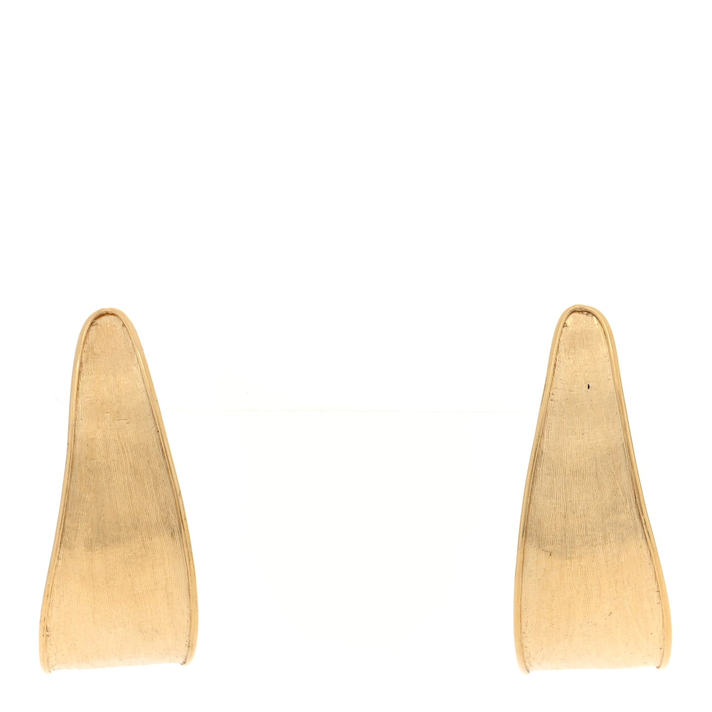 18K Yellow Gold Small Lunaria Hoop Earrings