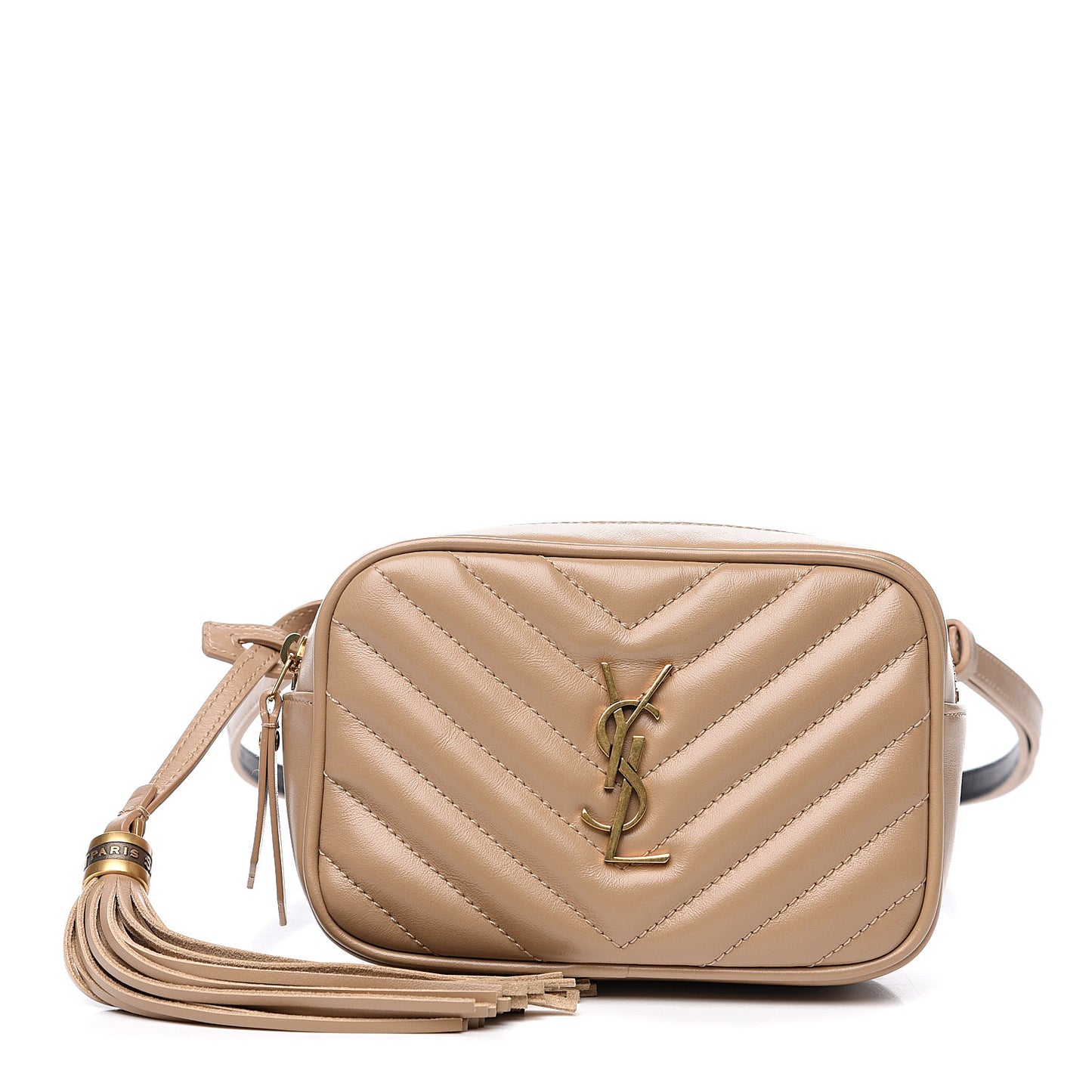 Calfskin Matelasse Monogram Lou Belt Bag Dark Beige