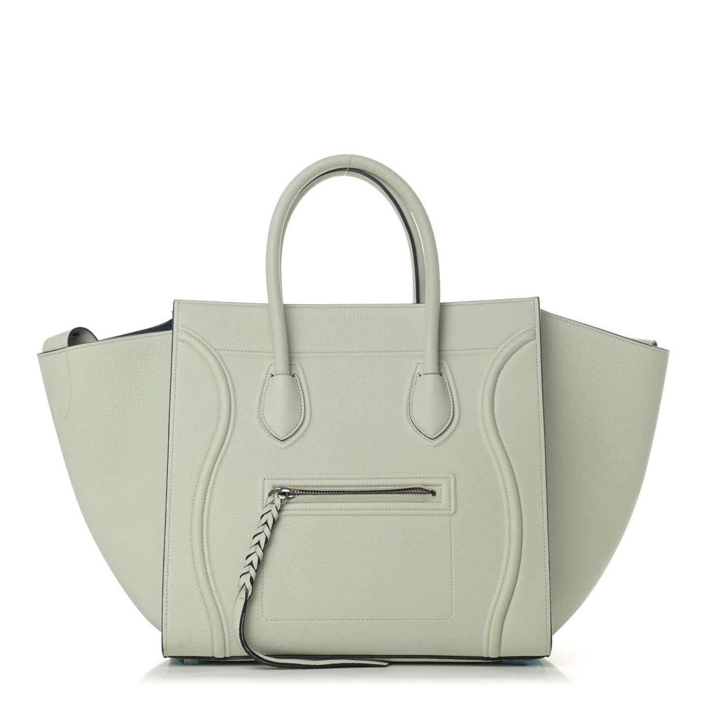 Baby Grained Calfskin Medium Phantom Luggage Jade