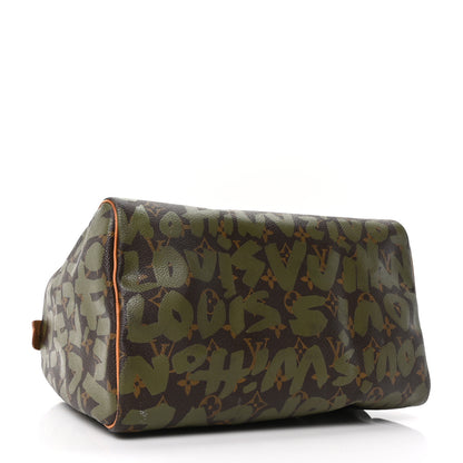 Louis Vuitton Monogram Graffiti Speedy 30 Kaki 4 of 10