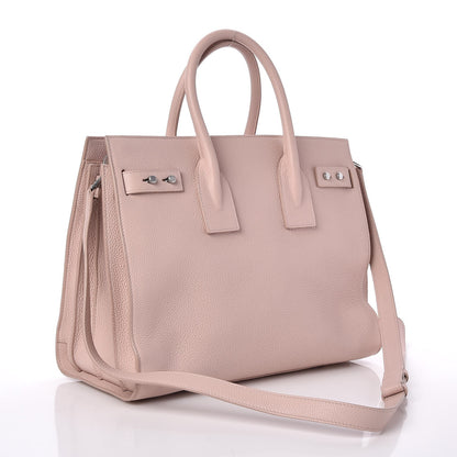 Saint Laurent Grained Calfskin Small Supple Sac De Jour Rose 3 of 7