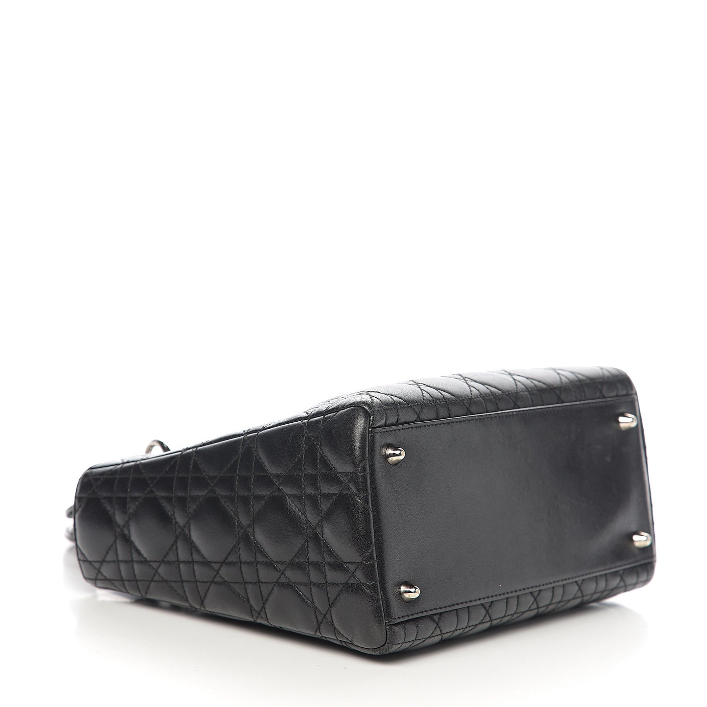 Lambskin Cannage Medium Lady Dior Black