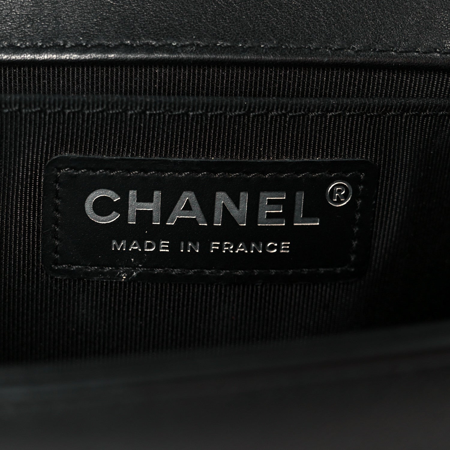 Chanel Lambskin Braided Woven Small Boy Flap Black 6 of 11