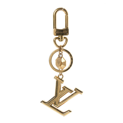 Louis Vuitton LV Facettes Bag Charm Key Holder Gold 1 of 3