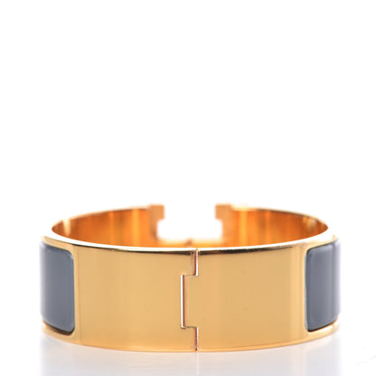 Hermes Enamel Wide Clic Clac H Bracelet PM Slate 3 of 6