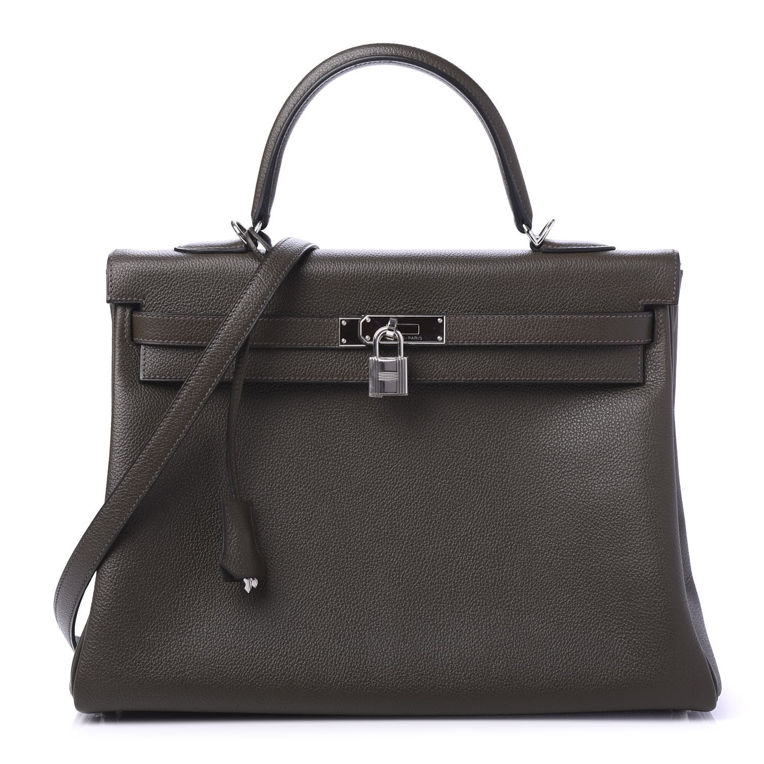 Hermes Togo Kelly Retourne 35 Vert Bronze 1 of 11