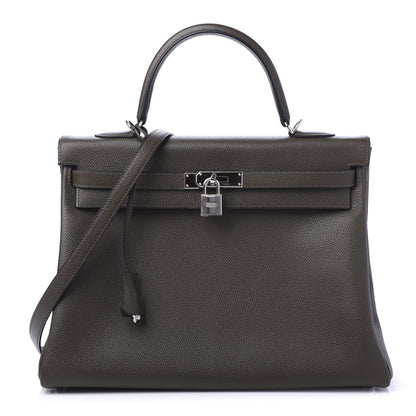 Hermes Togo Kelly Retourne 35 Vert Bronze 1 of 11