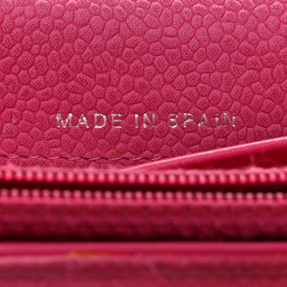 Chanel Caviar Quilted Large Gusset Flap Wallet Pink 5 of 17