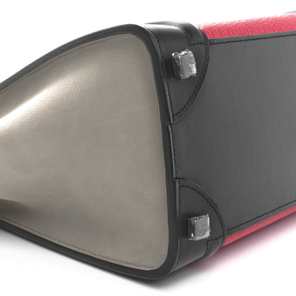 Celine Smooth Drummed Calfskin Micro Tri-Color Luggage Dark Pink 9 of 10