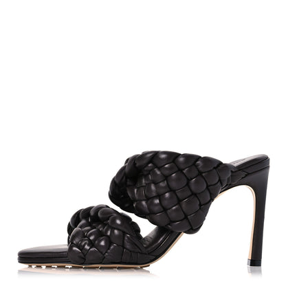 Bottega Veneta Nappa Twisted Padded Intrecciato Curve Slide Sandals 36 Fondant 1 of 10