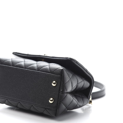Chanel Caviar Quilted Extra Mini Coco Handle Flap Black 9 of 10