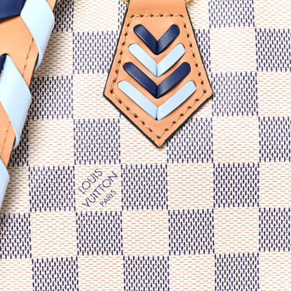 Louis Vuitton Damier Azur Braided Speedy Bandouliere 30 Blue 8 of 11