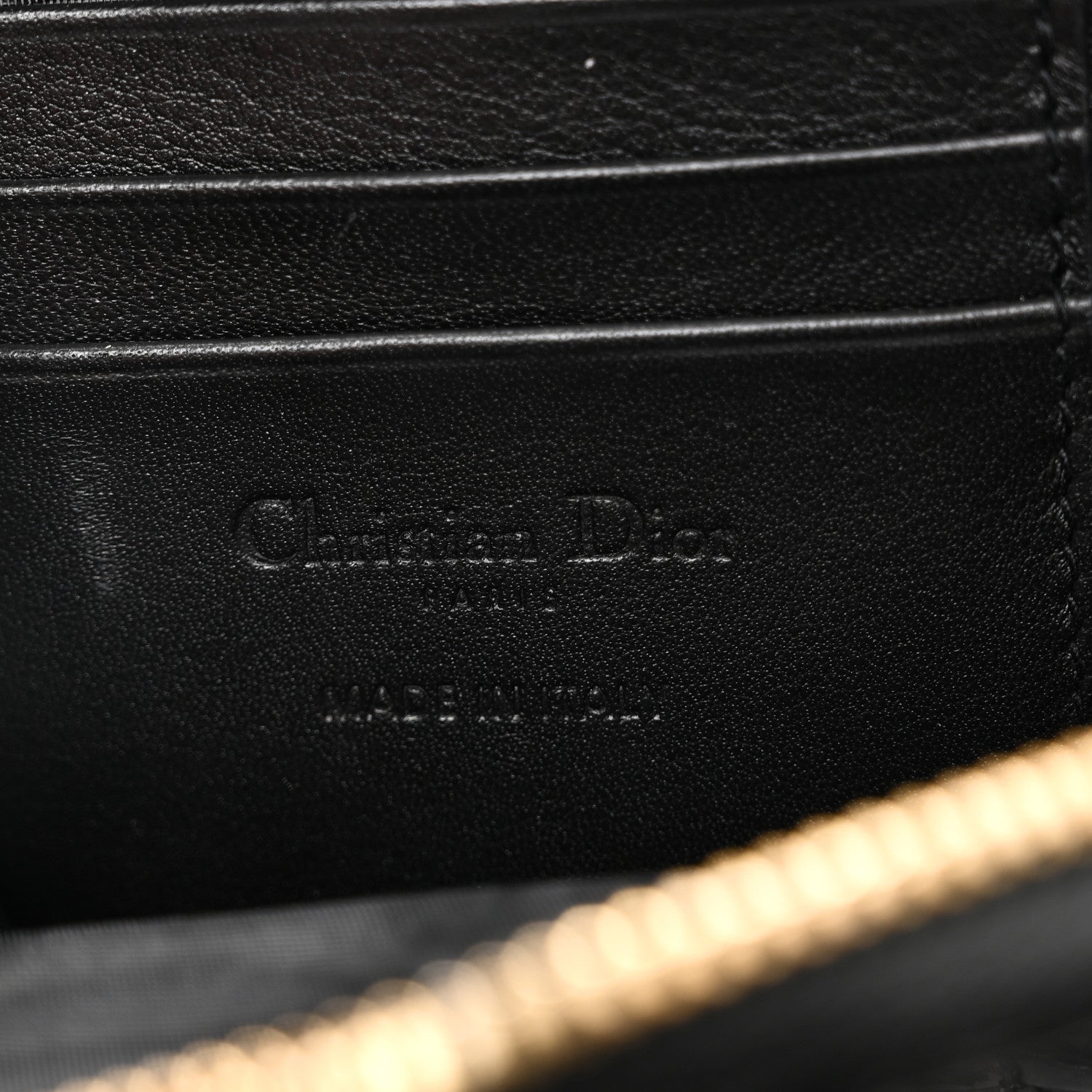 Christian Dior Patent Cannage Lady Dior Phone Holder Black 5 of 10