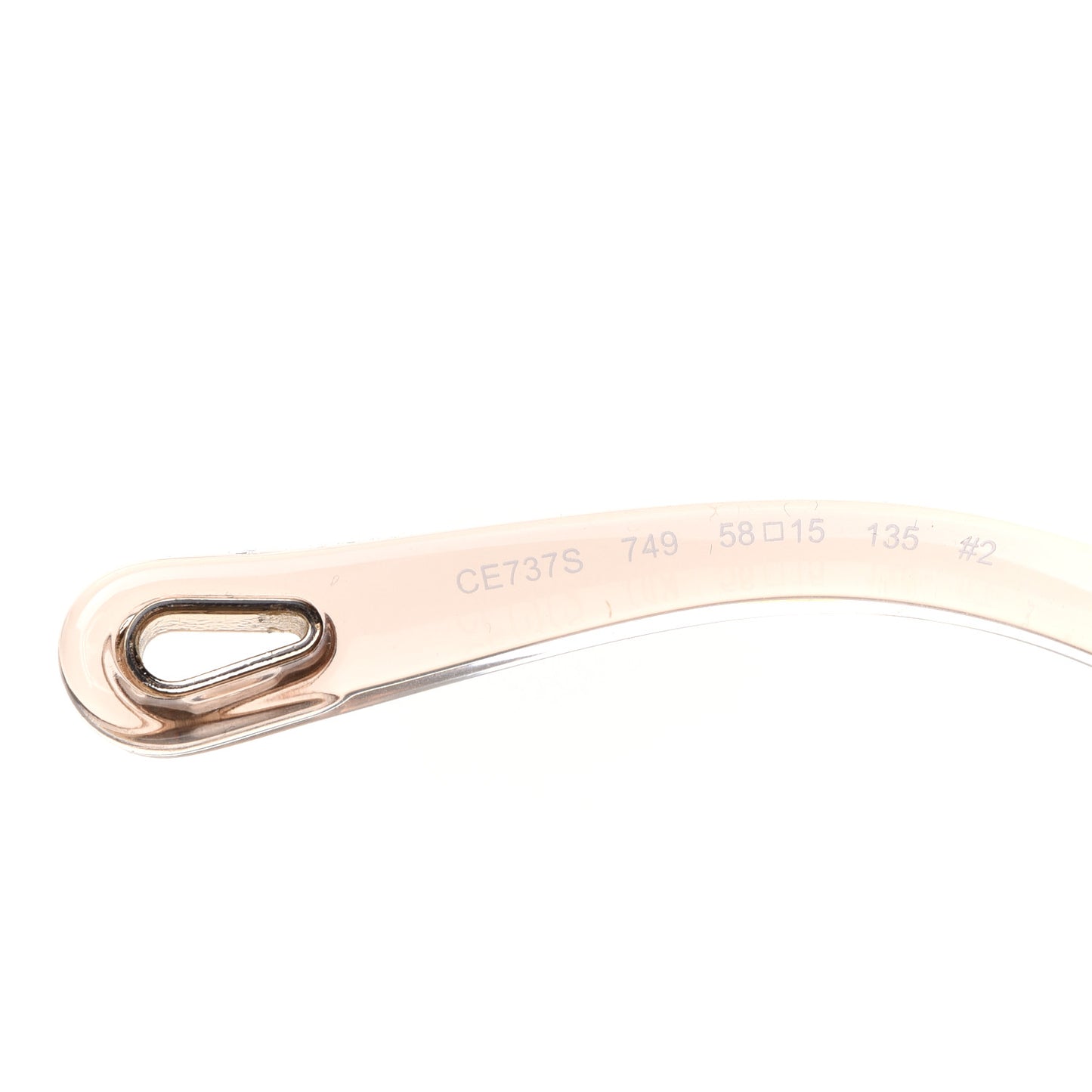 Oversized Square Sunglasses CE737S Peach Pink