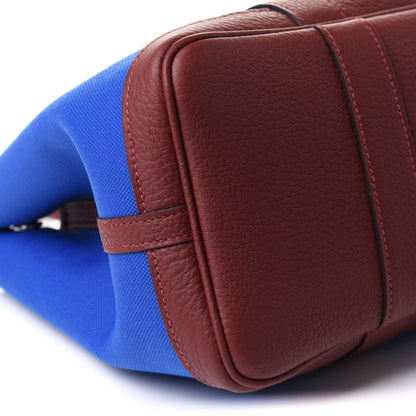 Hermes Toile Negonda Garden Party 30 TPM Bleu Bill Rouge H 7 of 9