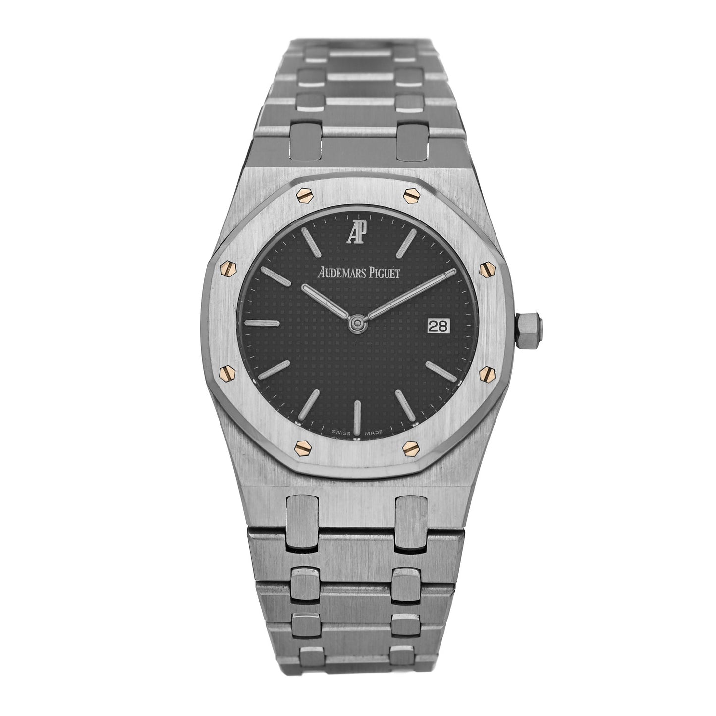 Stainless Steel 33mm Royal Oak Quartz Watch Black 56175ST