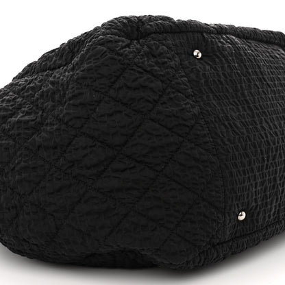 Chanel Nylon Quilted CC Logo Tote Black 9 of 17
