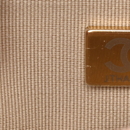 Chanel Metallic Goatskin Quilted Chanel 19 Wallet On Chain WOC Gold 7 of 12