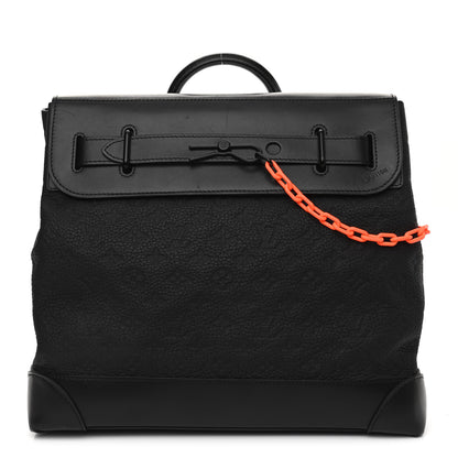 Louis Vuitton Taurillon Monogram Steamer PM Black 1 of 16
