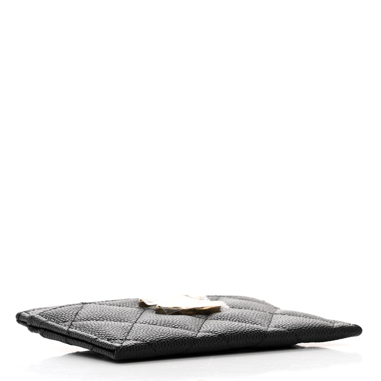 Chanel Caviar Quilted Striated Card Holder Black 4 of 8