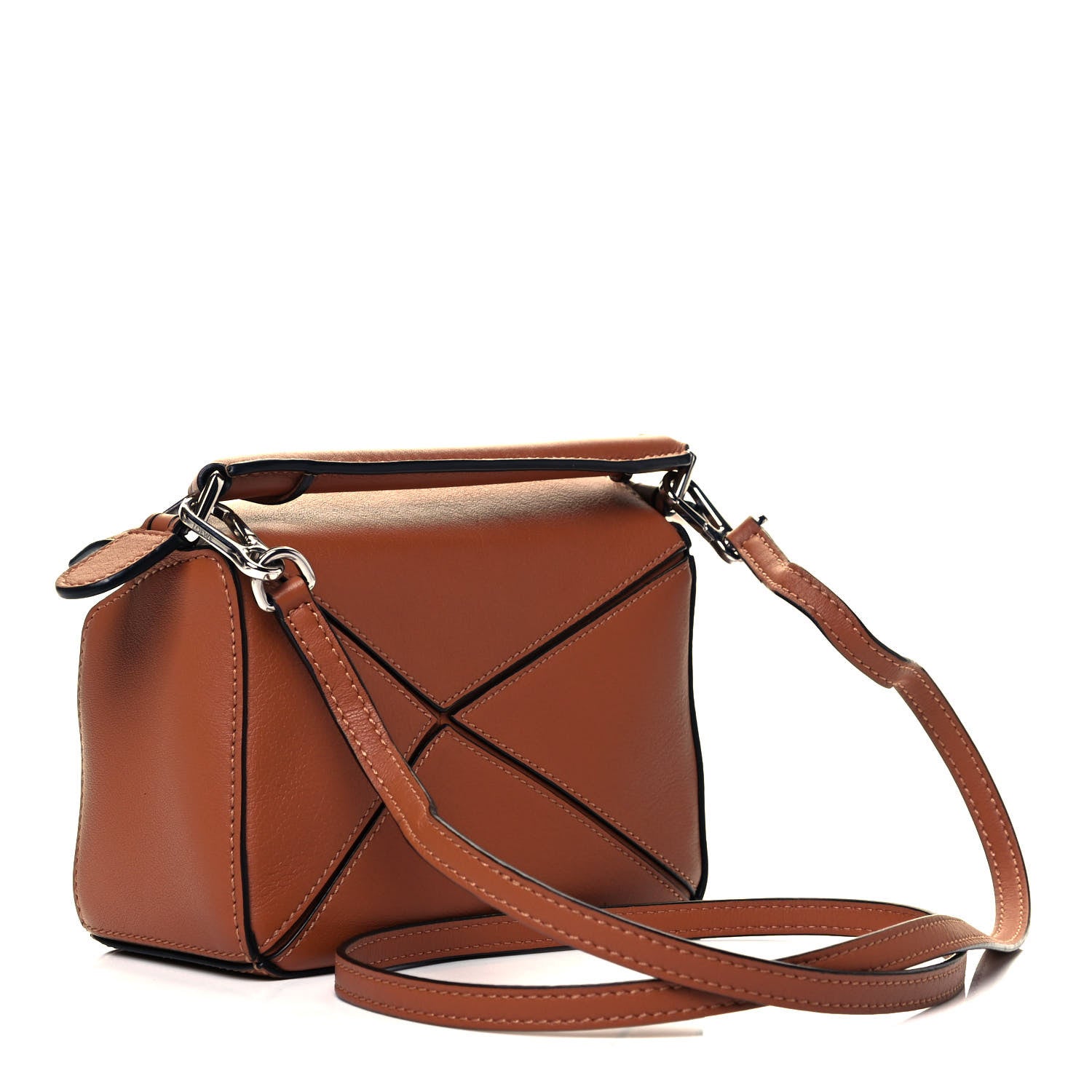 Loewe Calfskin Mini Puzzle Bag Tan 3 of 10