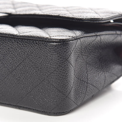 Chanel Caviar Quilted Medium Double Flap Black 10 of 11