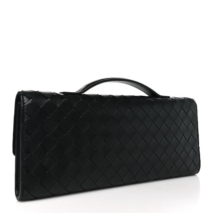 Bottega Veneta Nappa Intrecciato Long Andiamo Top Handle Clutch Black 3 of 7