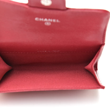 Chanel Caviar Quilted Flap Card Holder Pink 5 of 9