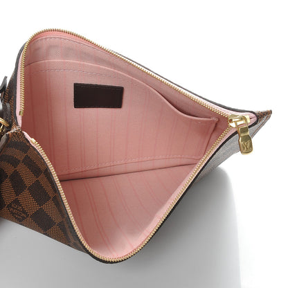 Louis Vuitton Damier Ebene Neverfull MM GM Pochette Rose Ballerine 5 of 7