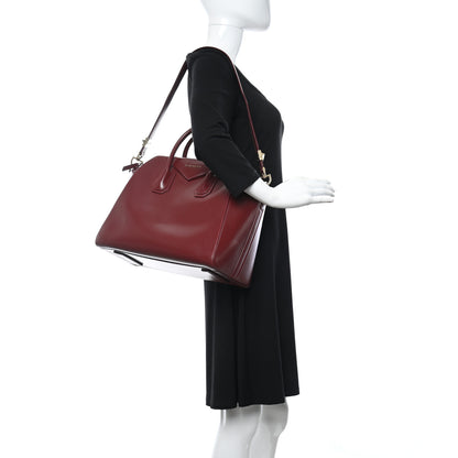 Givenchy Shiny Lord Calfskin Medium Antigona Burgundy 2 of 27