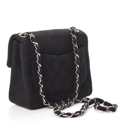 Chanel Jersey Quilted Mini Square Flap Black 3 of 9