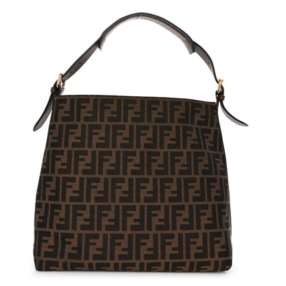 Fendi Zucca Vitello Artic Small Hobo Tobacco Castagna 1 of 9