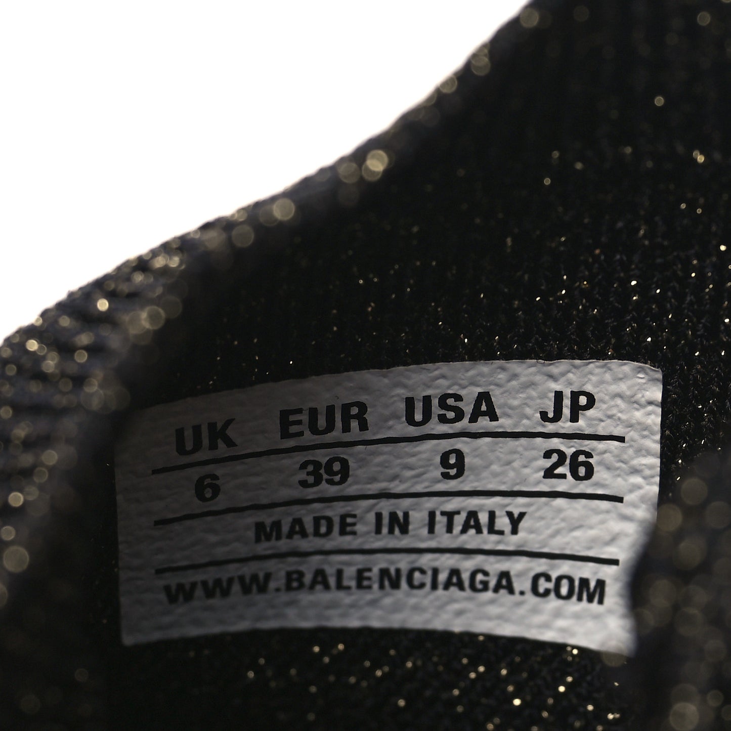Knit Metal Womens Speed Sneakers 39 Black Gold