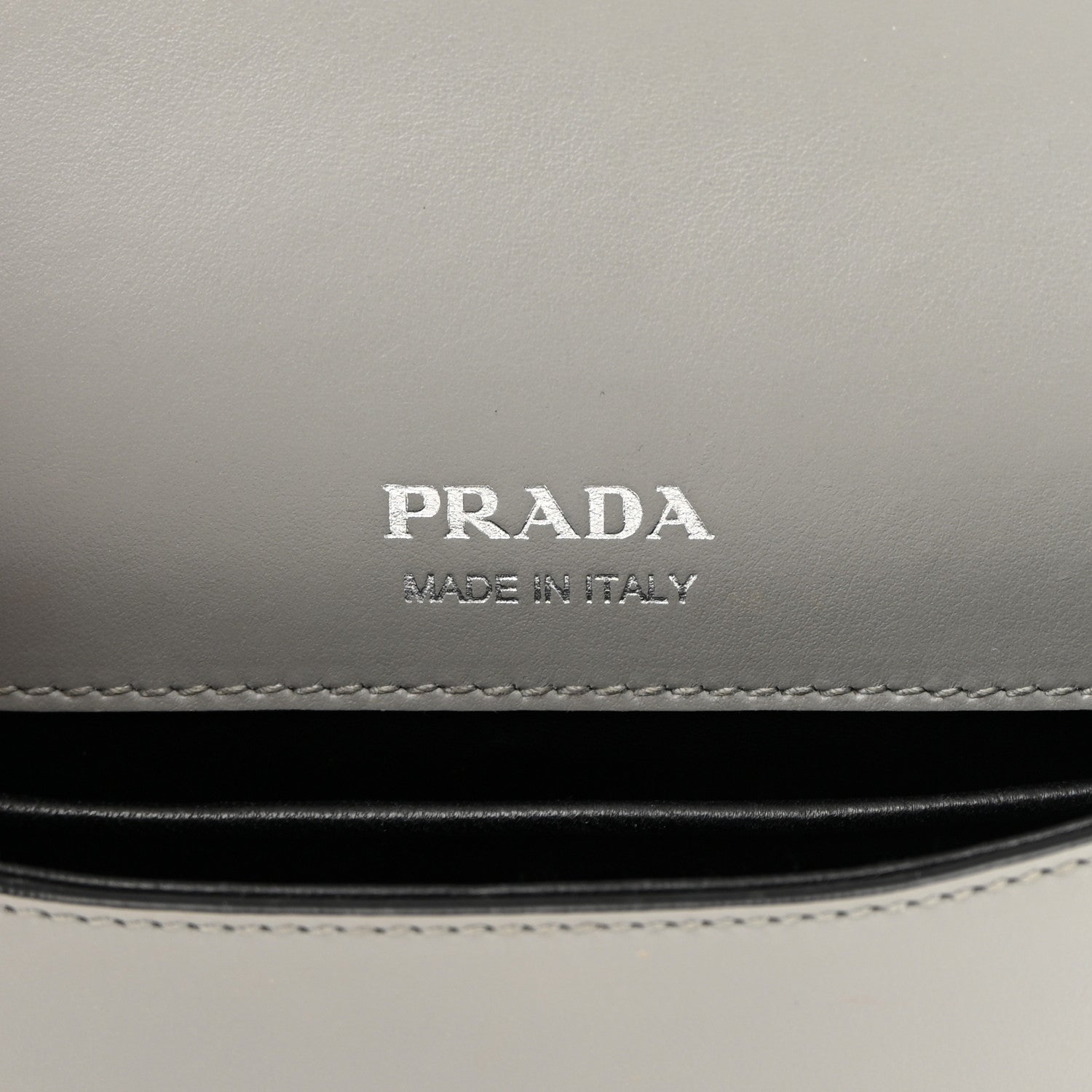 Prada Saffiano Cuir Identity Shoulder Bag Ardesia 6 of 15