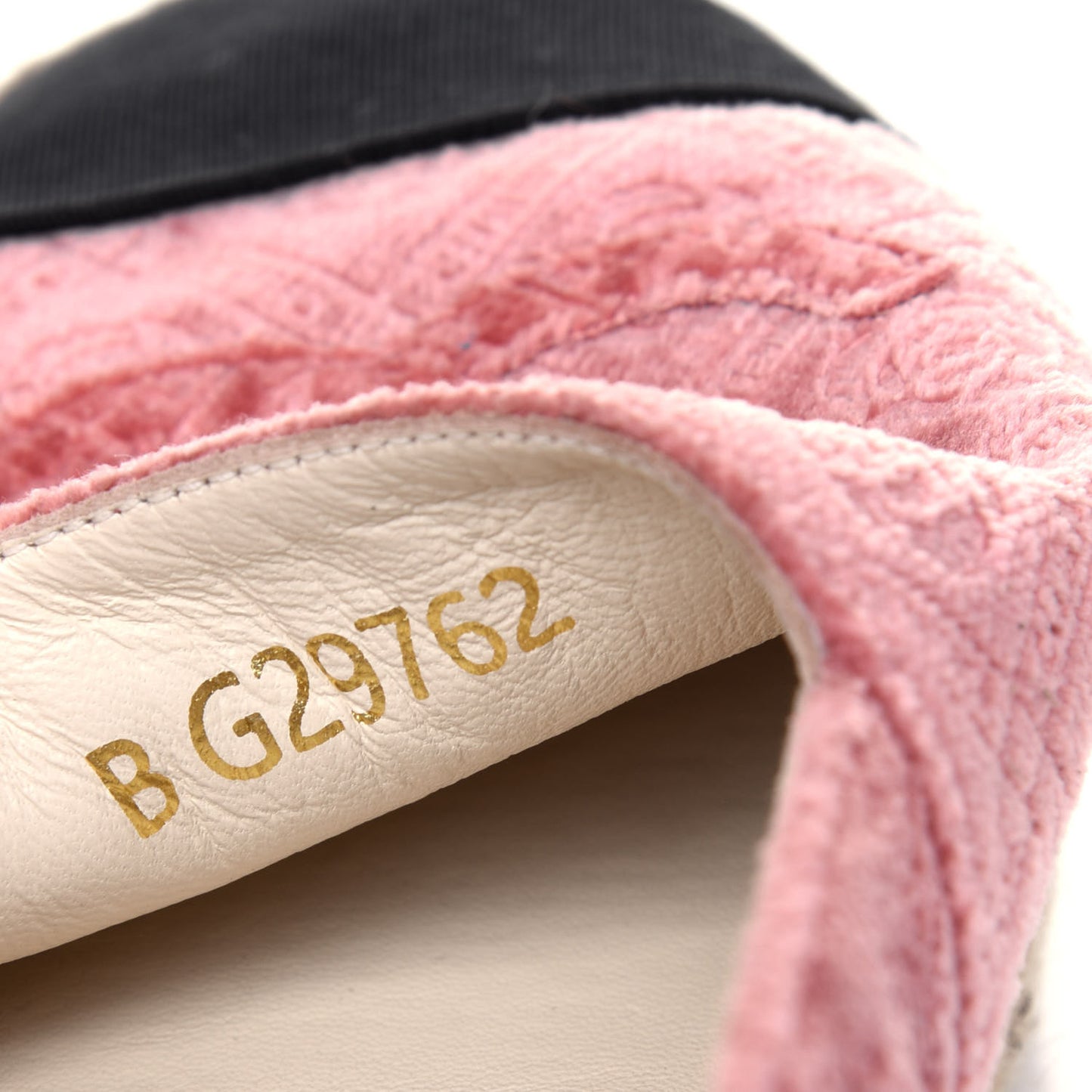 Velvet Grosgrain Quilted Camellia CC Espadrilles 40 Pink Black