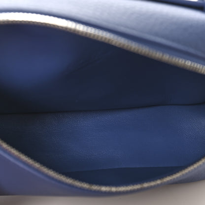 Loro Piana Grained Calfskin L19 Extra Pocket Pouch Cloud Sky 4 of 8