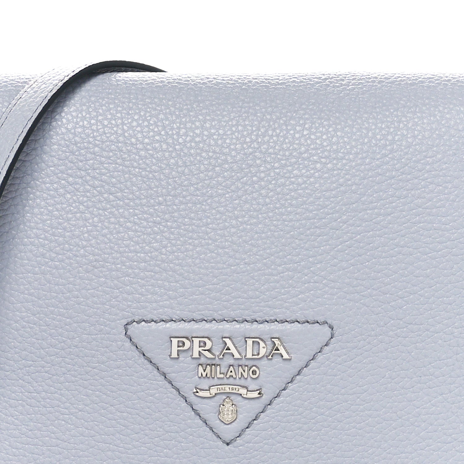 Prada Vitello Daino Soft Flap Crossbody Fiordaliso 7 of 10