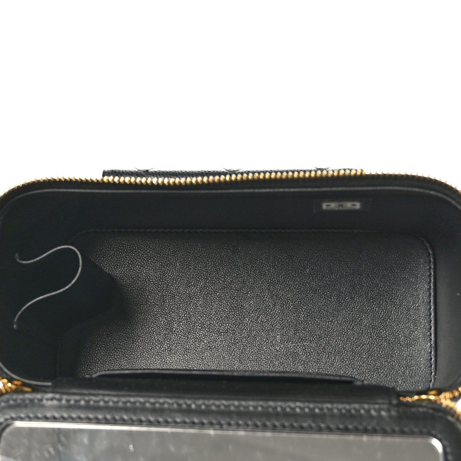 Chanel Caviar Quilted Polly Pocket East West Top Vanity With Chain Black 6 of 11