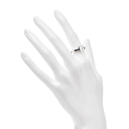 Tiffany Sterling Silver T Square Ring 49 5 2 of 4