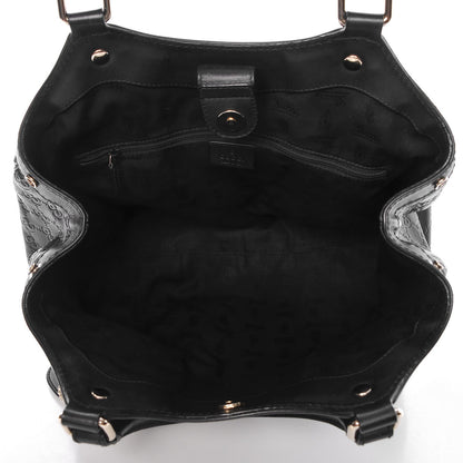 Gucci Guccissima Medium Sukey Tote Black 8 of 8