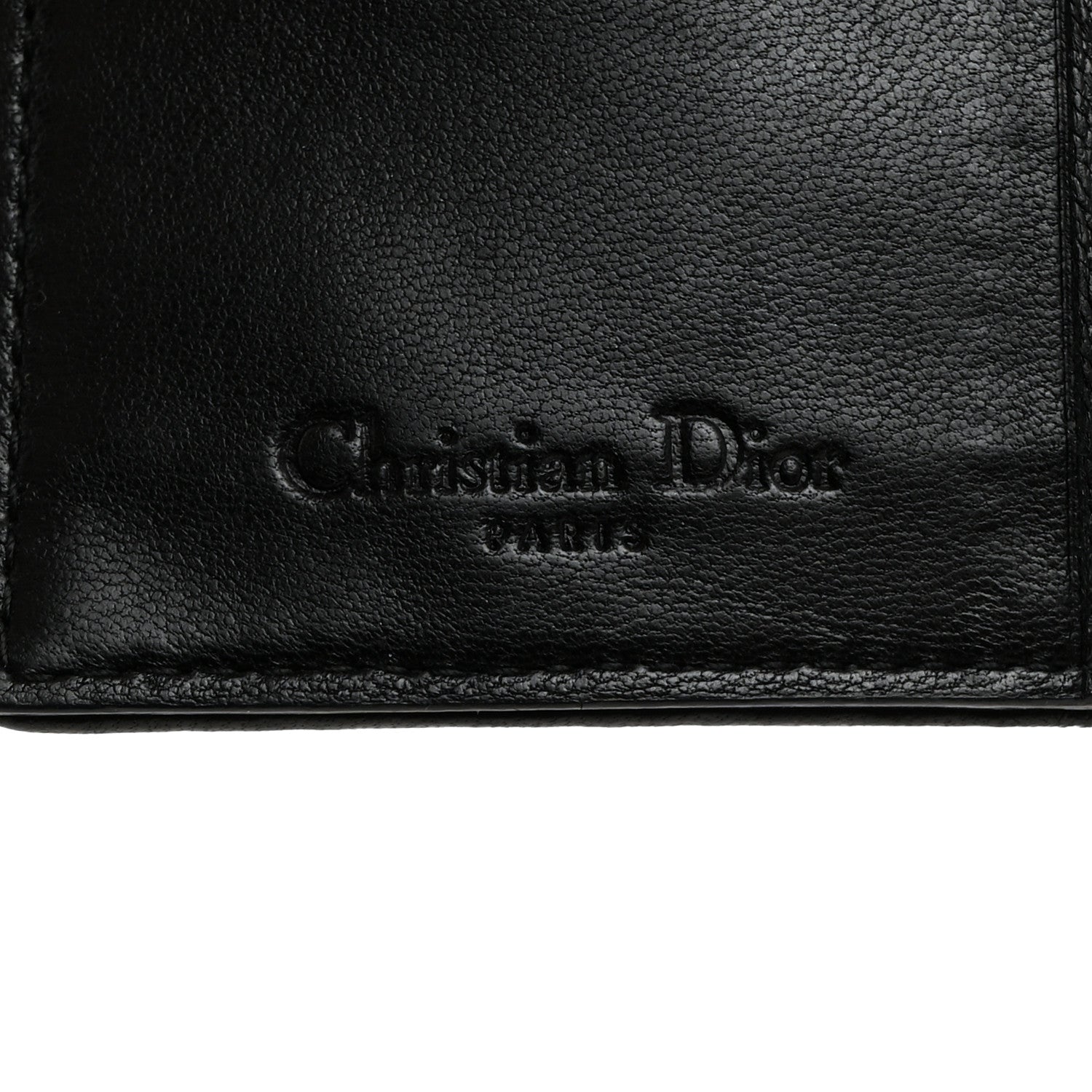 Christian Dior Lambskin Cannage Small Lady Dior Flap Card Holder Black 6 of 8