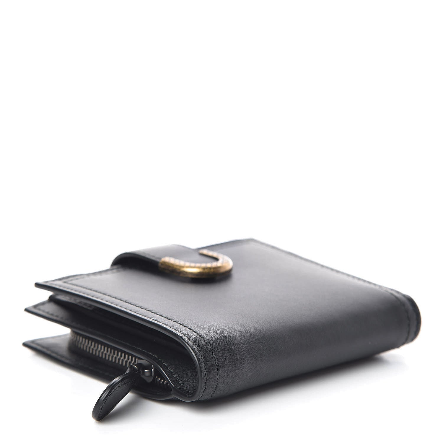 Bottega Veneta Nappa French Compact Wallet Black 4 of 8