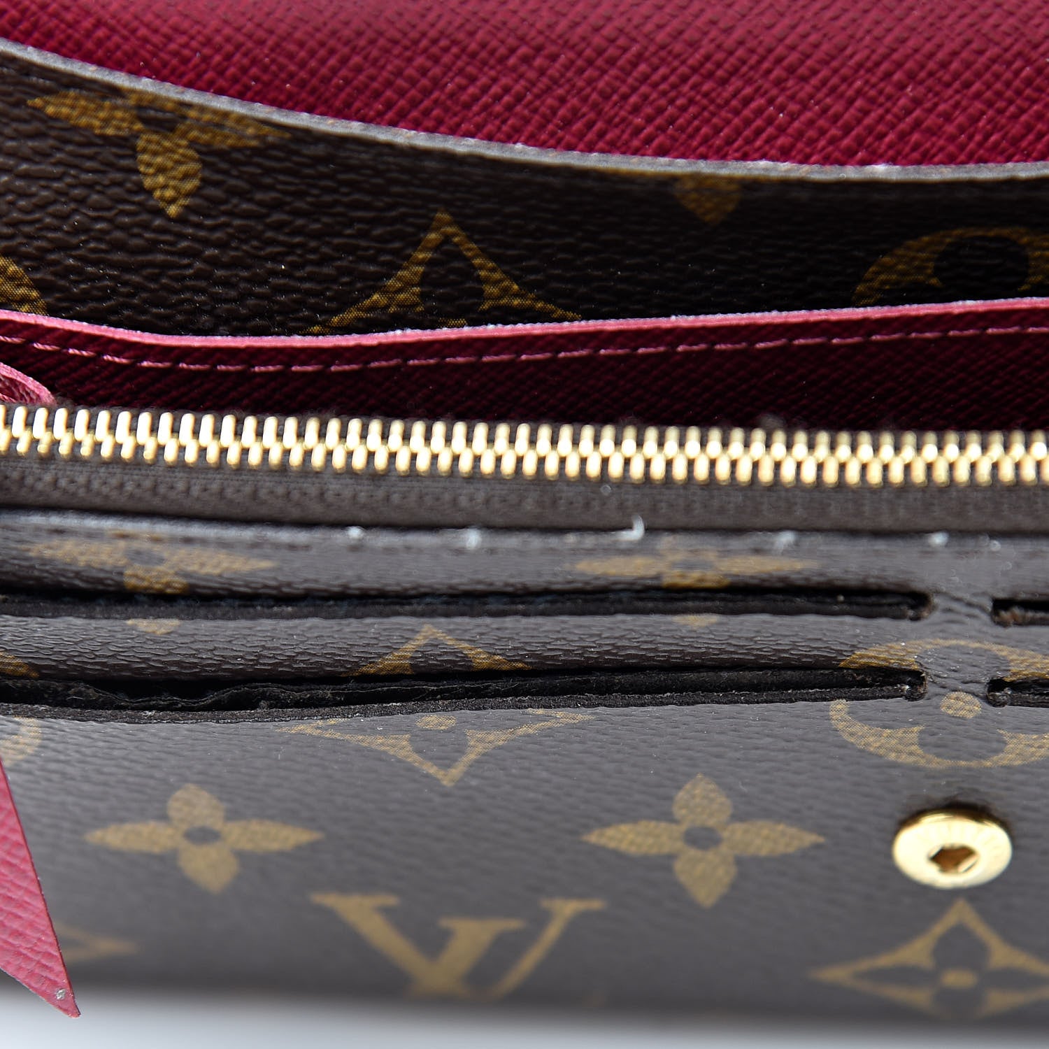 Louis Vuitton Monogram Emilie Wallet Fuchsia 8 of 14