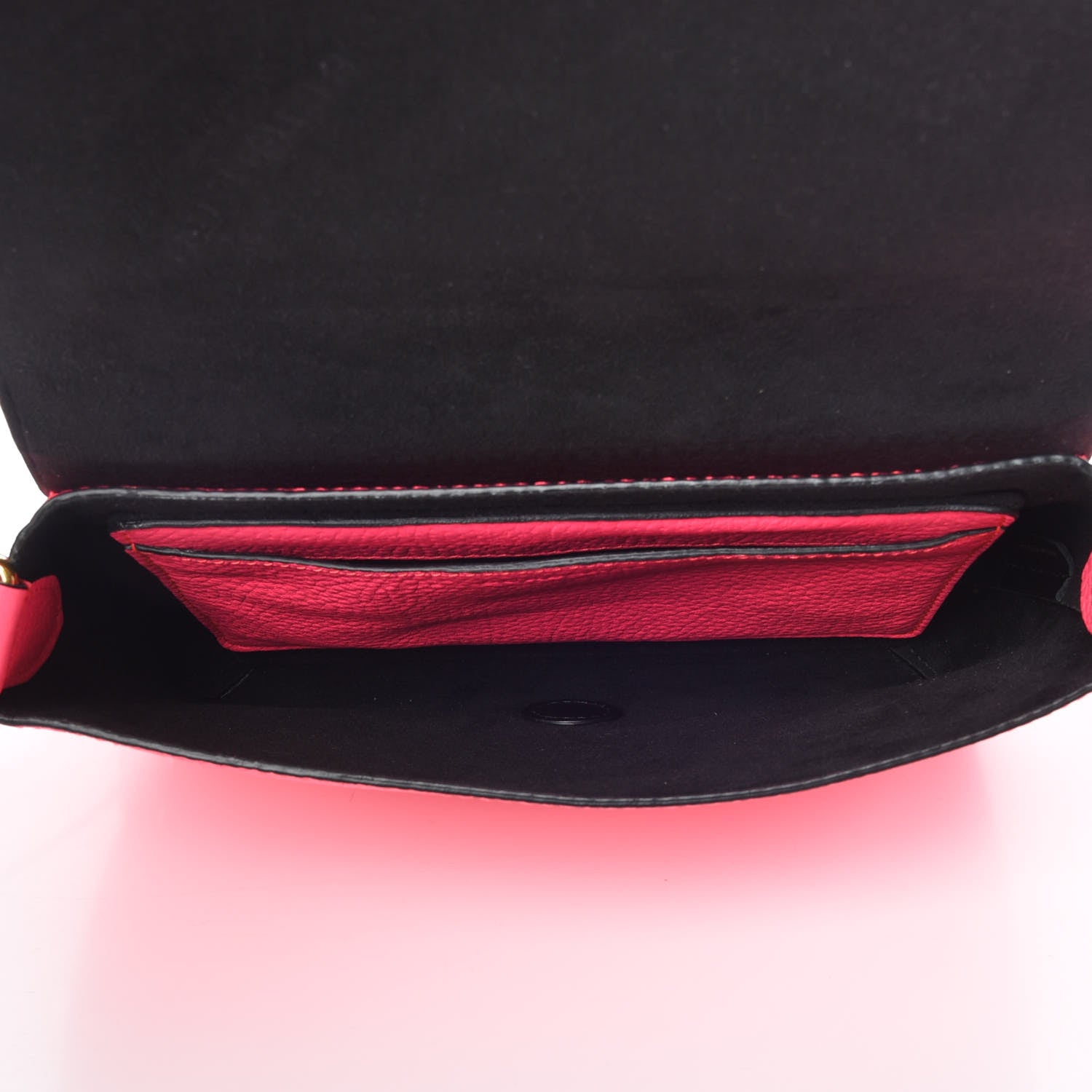 Burberry Calfskin Smooth Grain Small Burleigh Crossbody Bag Neon Pink 7 of 15
