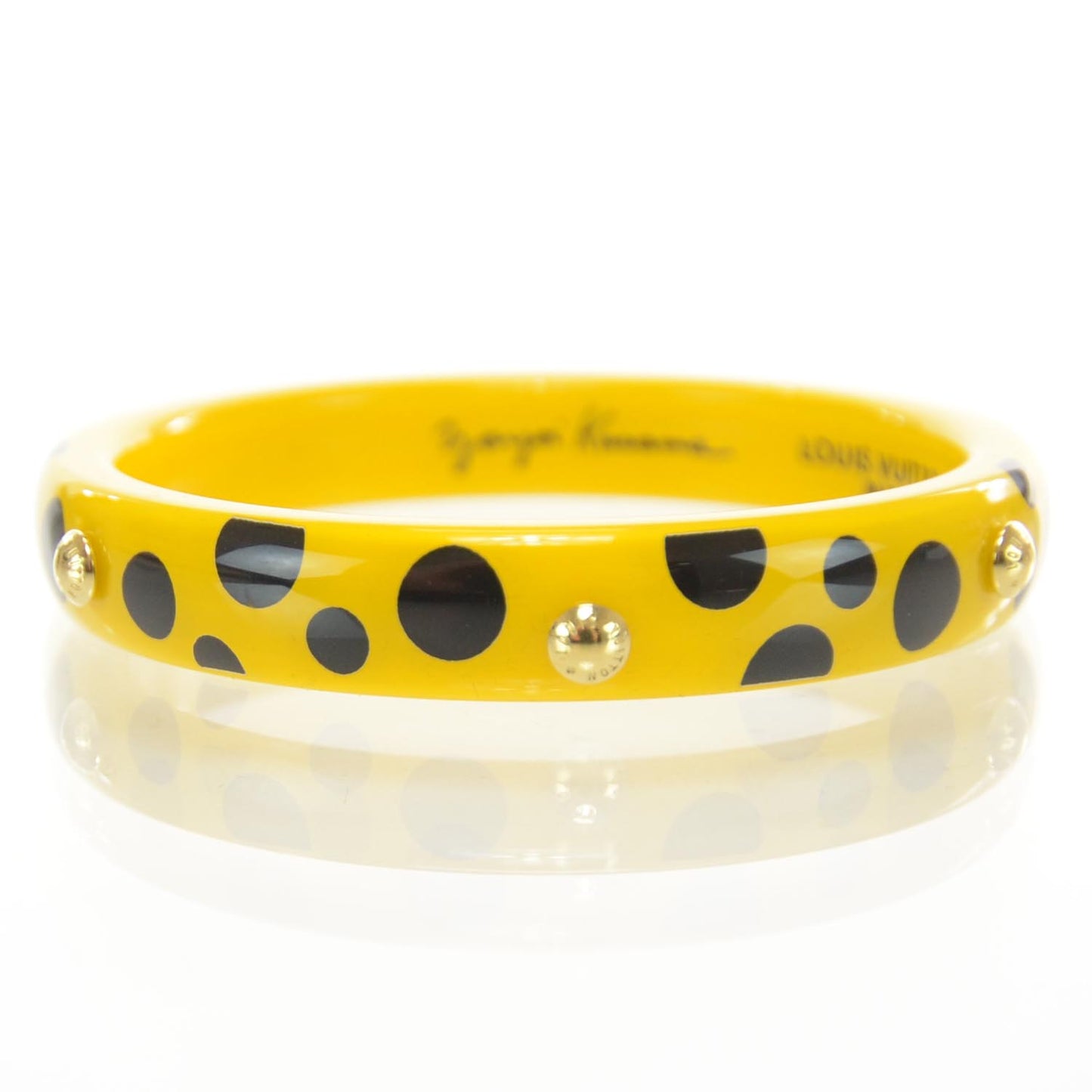 Kusama Infinity Dots Bracelet Bangle PM Yellow
