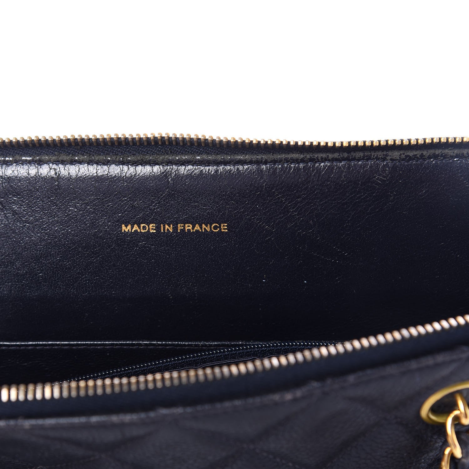 Chanel Caviar CC Tote Navy 9 of 10