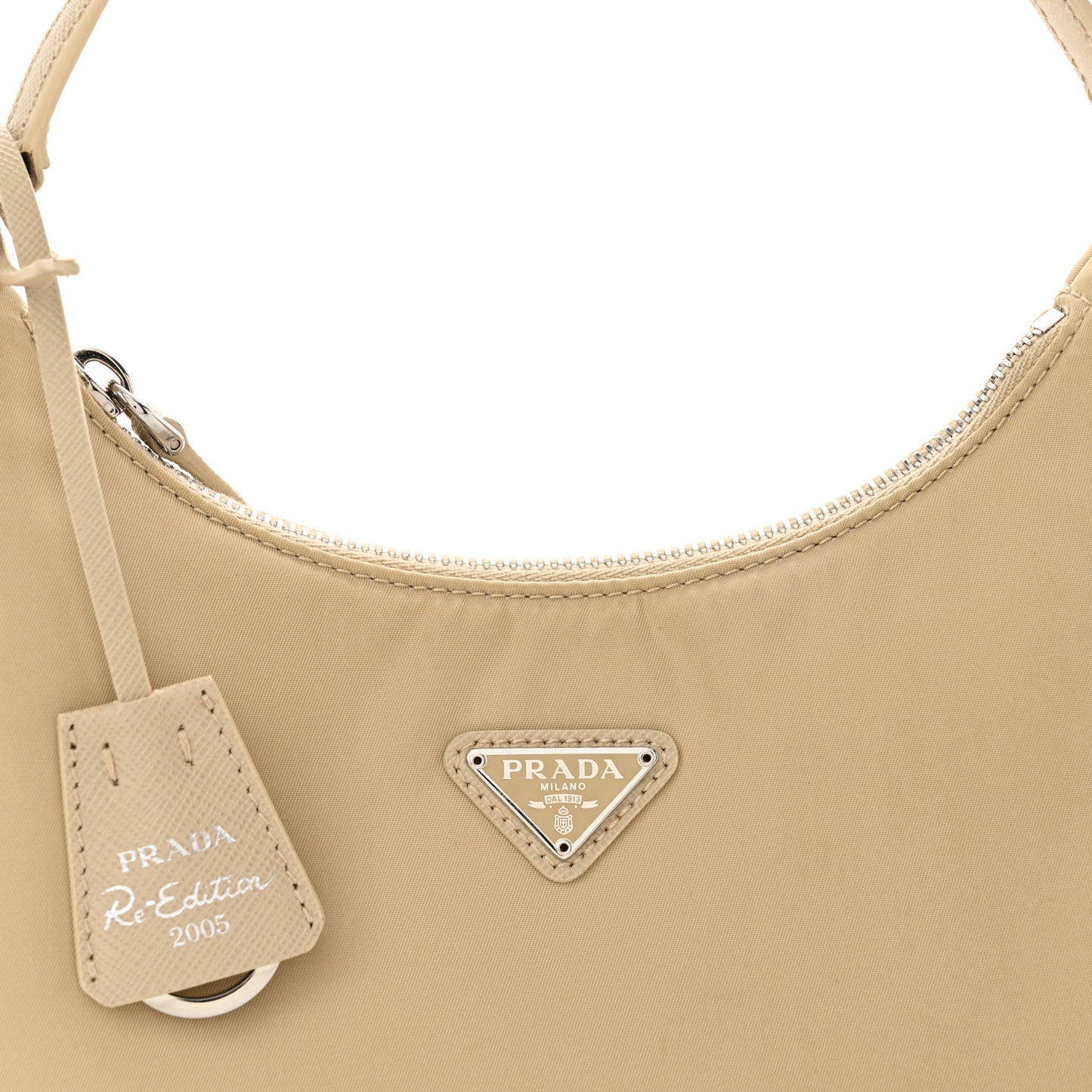 Re-Nylon Saffiano Mini Re-Edition 2005 Bag Deserto
