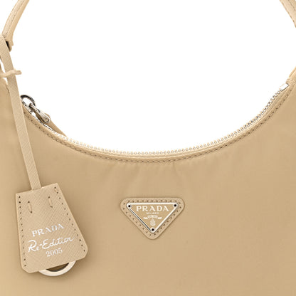 Prada Re-Nylon Saffiano Mini Re-Edition 2005 Bag Deserto 8 of 11