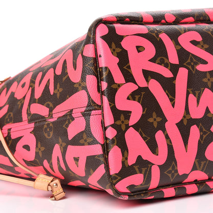 Louis Vuitton Monogram Graffiti Neverfull GM Fuchsia 9 of 17